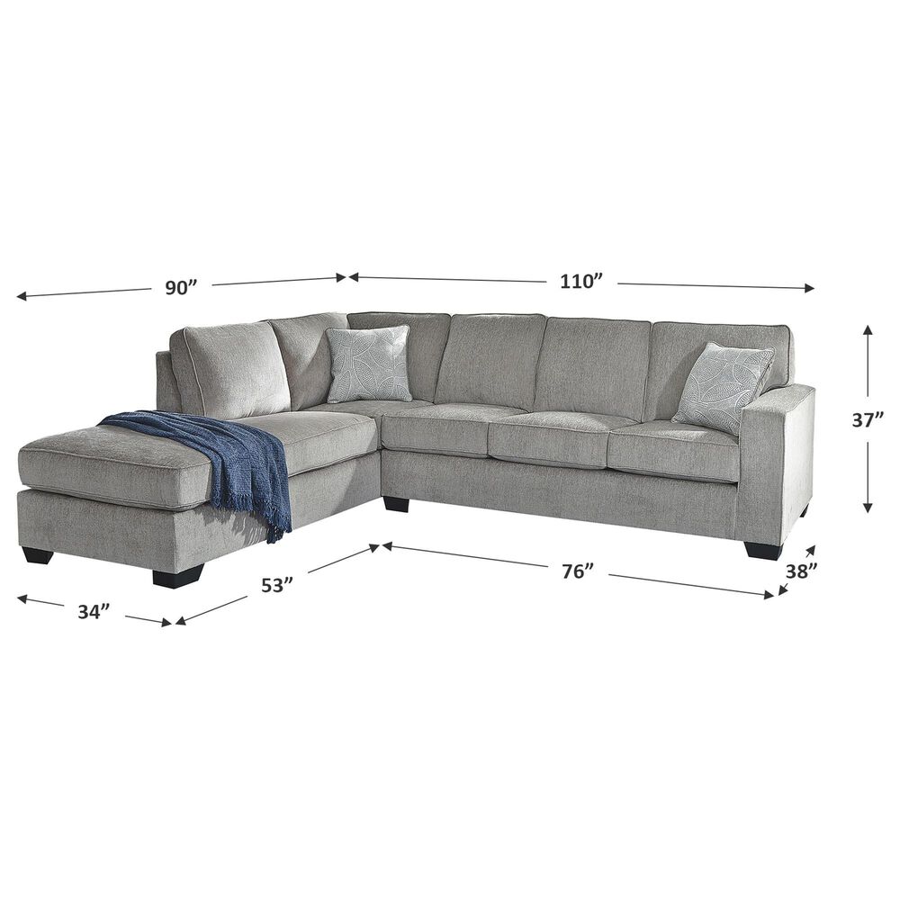 Ashley Altari 2-Piece Left Facing Sectional in Alloy, , large