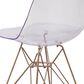 Flash Furniture Elon Side Chair in Clear and Gold, , large