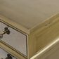 Flair Industries Vanessa 6-Drawers Vanity Desk with Folding Mirror and Stool in Champagne Silver, , large