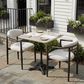Zuo Modern Alfresco 24" Square Dining Table in Black and Gray - Table Only, , large