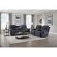 HomeStretch Showtime Power Reclining Sofa with Drop Down Table in Graphite, , large
