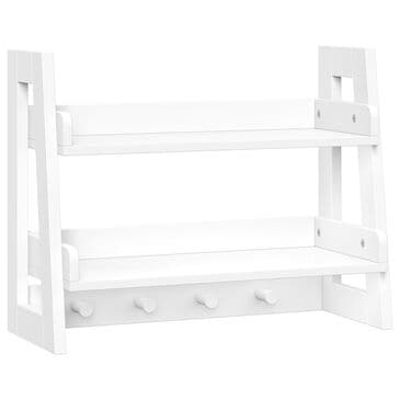 RiverRidge Home Amery 2-Tier Ladder Wall Shelf in White, , large