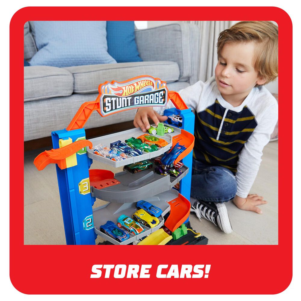 Hot Wheels City Stunt Garage Play Set, , large