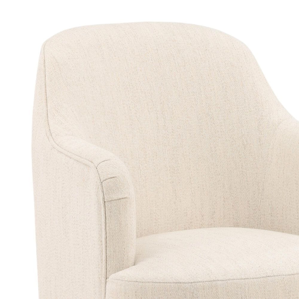 Blue Sun Designs Londyn Dining Arm Chair with Avalon Cream Upholstery, , large