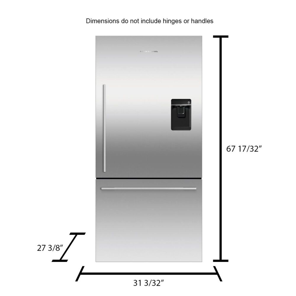 Fisher and Paykel 17 Cu. Ft. ActiveSmart Counter Depth Bottom Freezer
