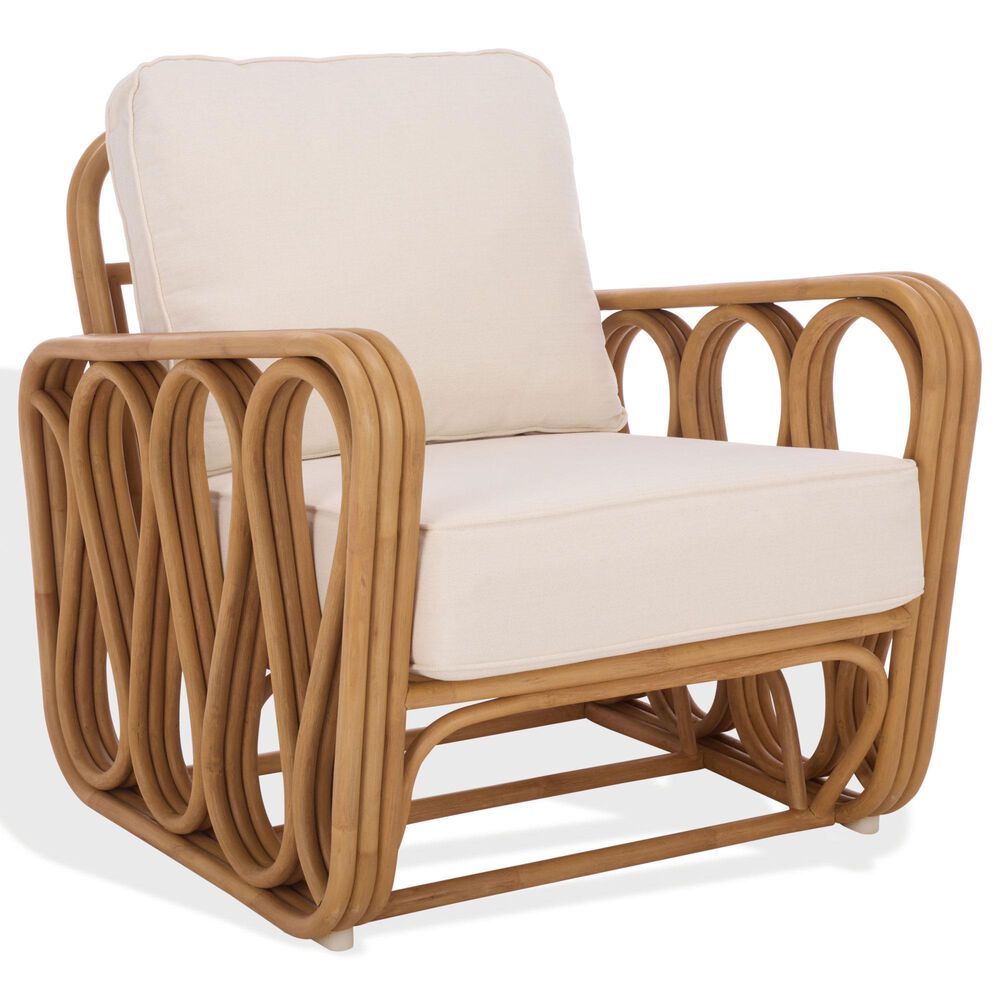 Safavieh Malina Accent Chair in White, , large