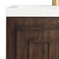 James Martin Vanities Alicante 24" Single Bathroom Vanity in Mid Century Acacia with 5 cm White Glossy Resin Top and Rectangular Sink, , large