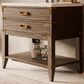 Lexora Home Norwalk 36" Single Bathroom Vanity in Brown Oak with White Cultured Marble Top and Rectangular Sink, , large