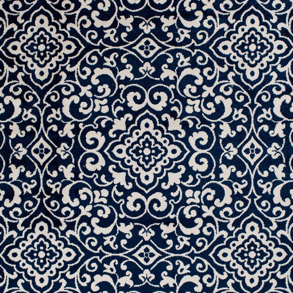 Central Oriental Terrace Tropic Mcbee 3&#39;3&quot; x 5&#39; Sapphire and Snow Area Rug, , large