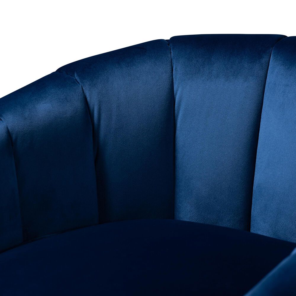 Baxton Studio Tomasso Lounge Chair in Blue, , large