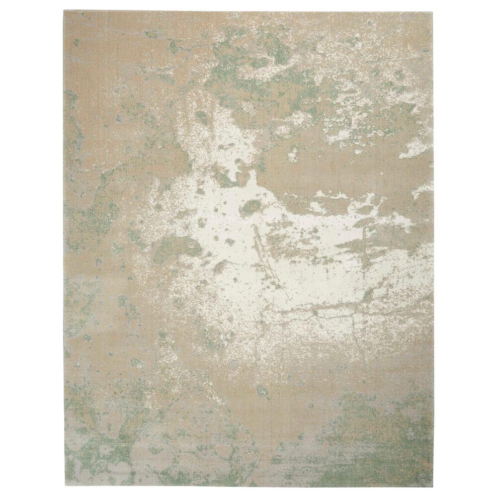 Nourison Twilight 8"6" x 11"6" Ivory and Green Area Rug, , large