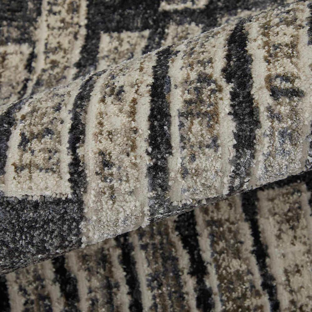 Feizy Kano 7&#39;10&quot; x 10&#39; Charcoal Area Rug, , large