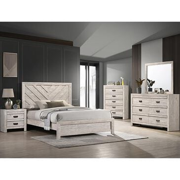 Crown Mark Valor 2-Piece Twin Bedroom Set in Light Gray, , large