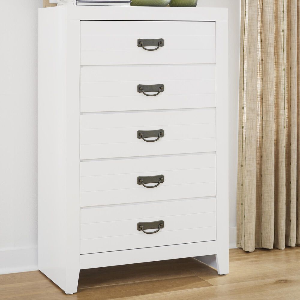 Ashley Binterglen 5-Drawer Chest in White, , large