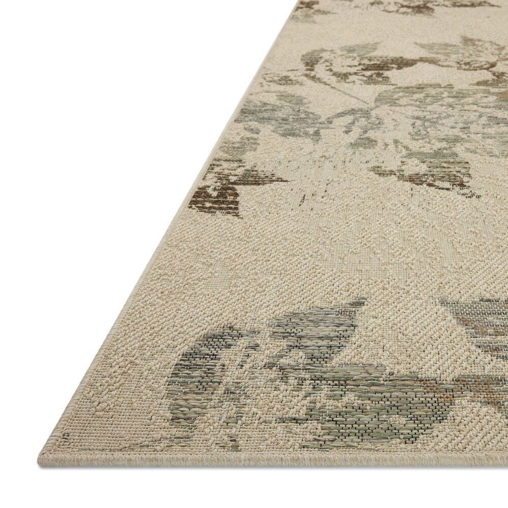 Loloi Saylor Ivory and Bark 5' x 7'7" Indoor/Outdoor Area Rug, , large
