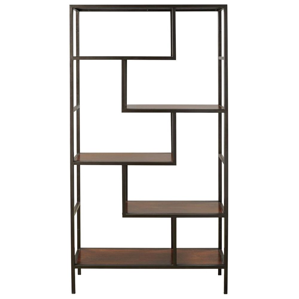 Ashley Frankwell Bookcase in Brown and Black, , large