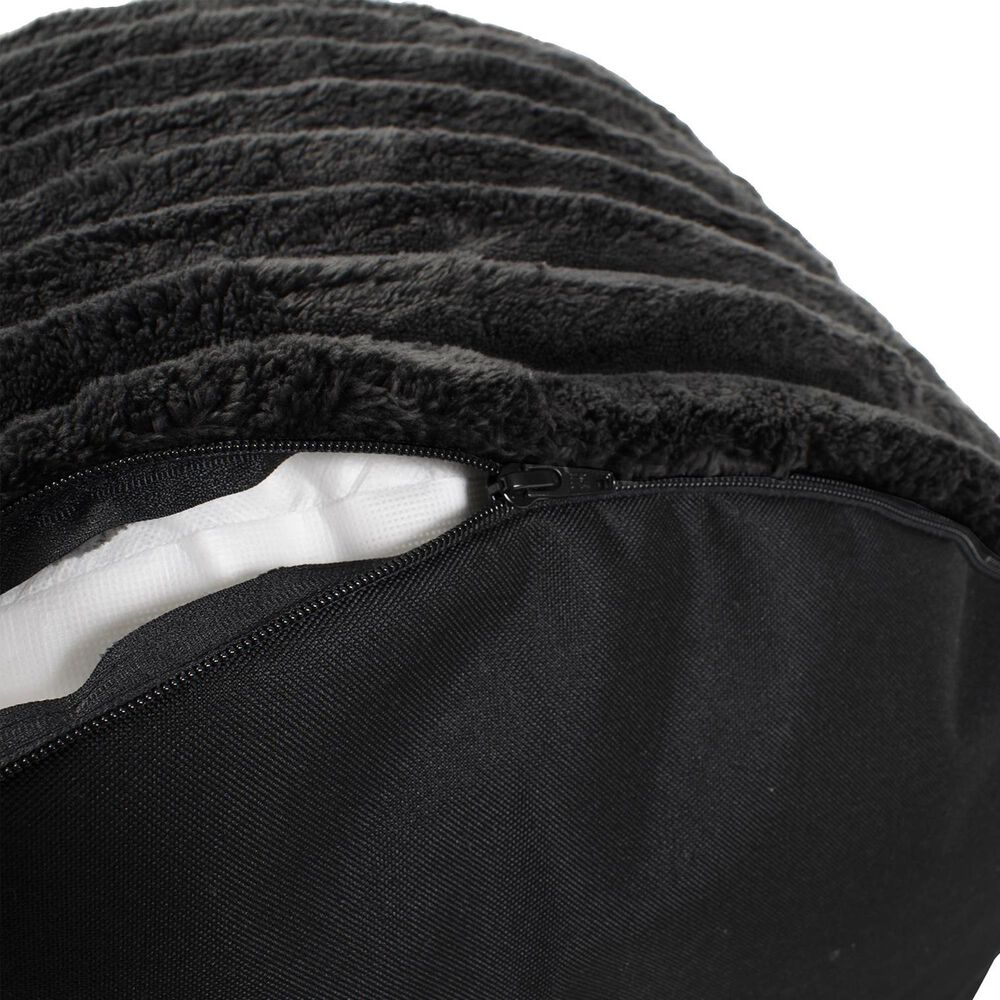 Howard Elliott Shar Pei Short Pouf in Black, , large