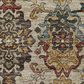 Dalyn Rug Company Silk Road Copper, Ivory, Gold, Brown, Blue, Aloe and Blush 10" x 14" Area Rug, , large