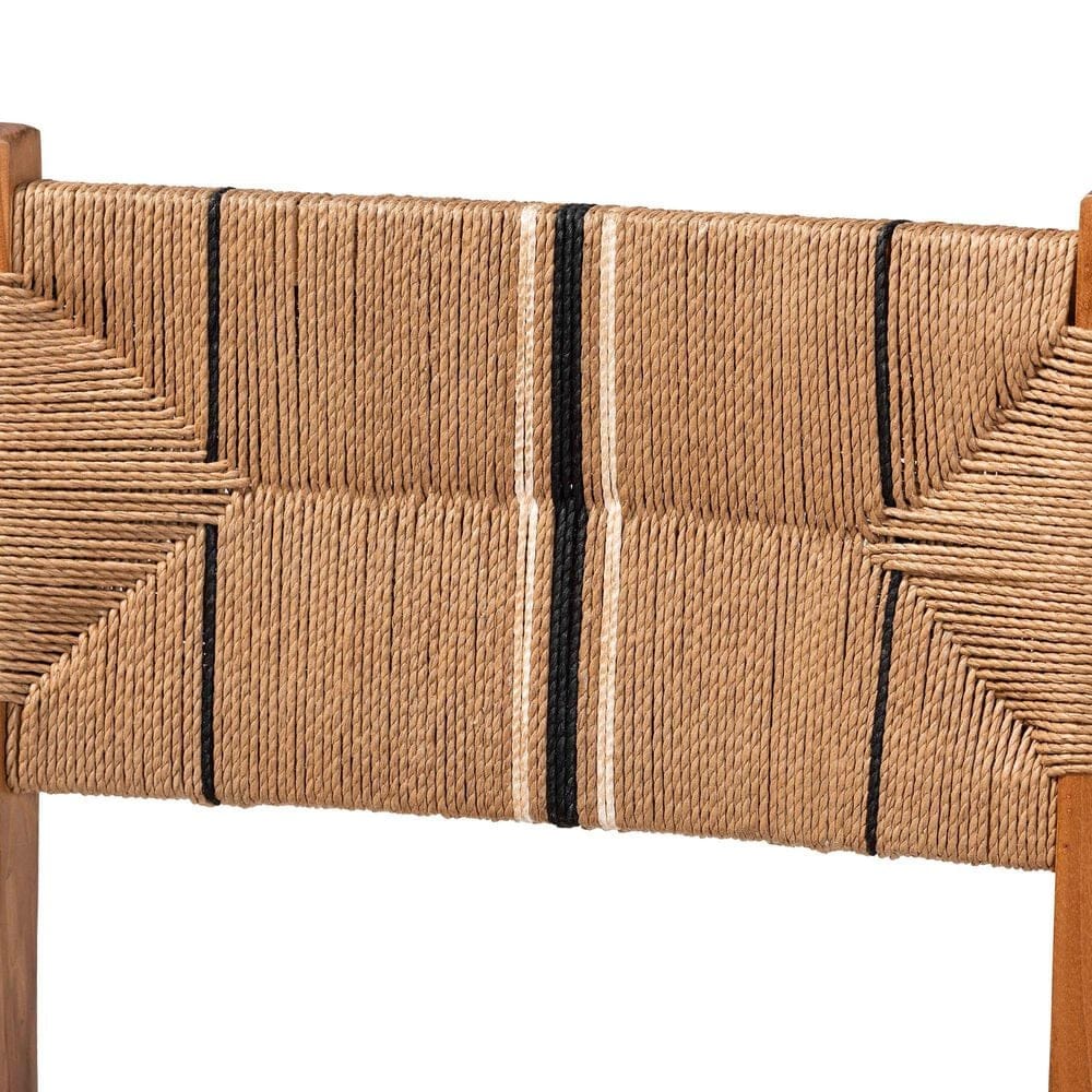 Baxton Studio Prita Counter Stool in Brown and Natural (Set of 2), , large