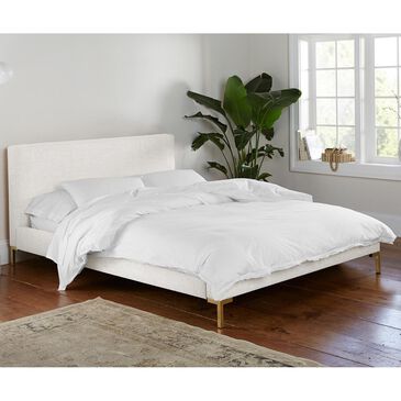 Skyline Furniture Queen Platform Bed in Zuma White, , large