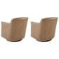 Ashley Bradney Swivel Accent Chair in Tumbleweed (Set of 2), , large
