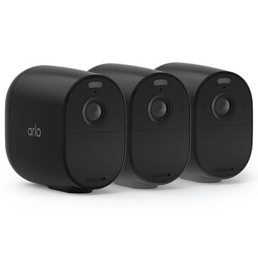 Arlo Essential Spotlight Wireless 3-Pack Camera in Black, , large