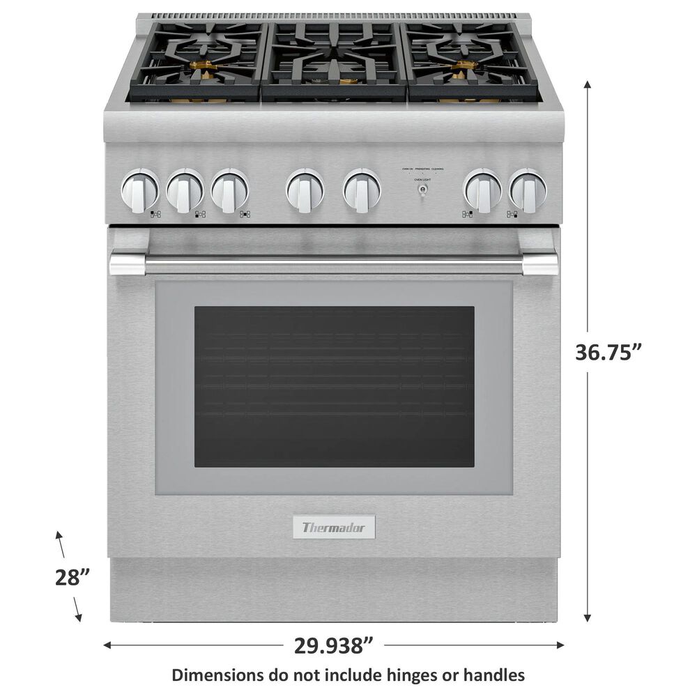 Thermador 4.4 Cu. Ft. Dual Fuel Range with Standard Depth in Stainless Steel, , large