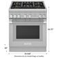 Thermador 4.4 Cu. Ft. Dual Fuel Range with Standard Depth in Stainless Steel, , large
