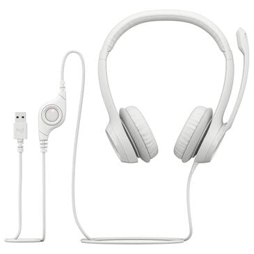 Logitech H390 USB Computer Headset in White, , large