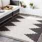 Surya Eagean EAG-2356 Black, Off-White and Charcoal 5"3" x 7"7" Indoor/Outdoor Area Rug, , large