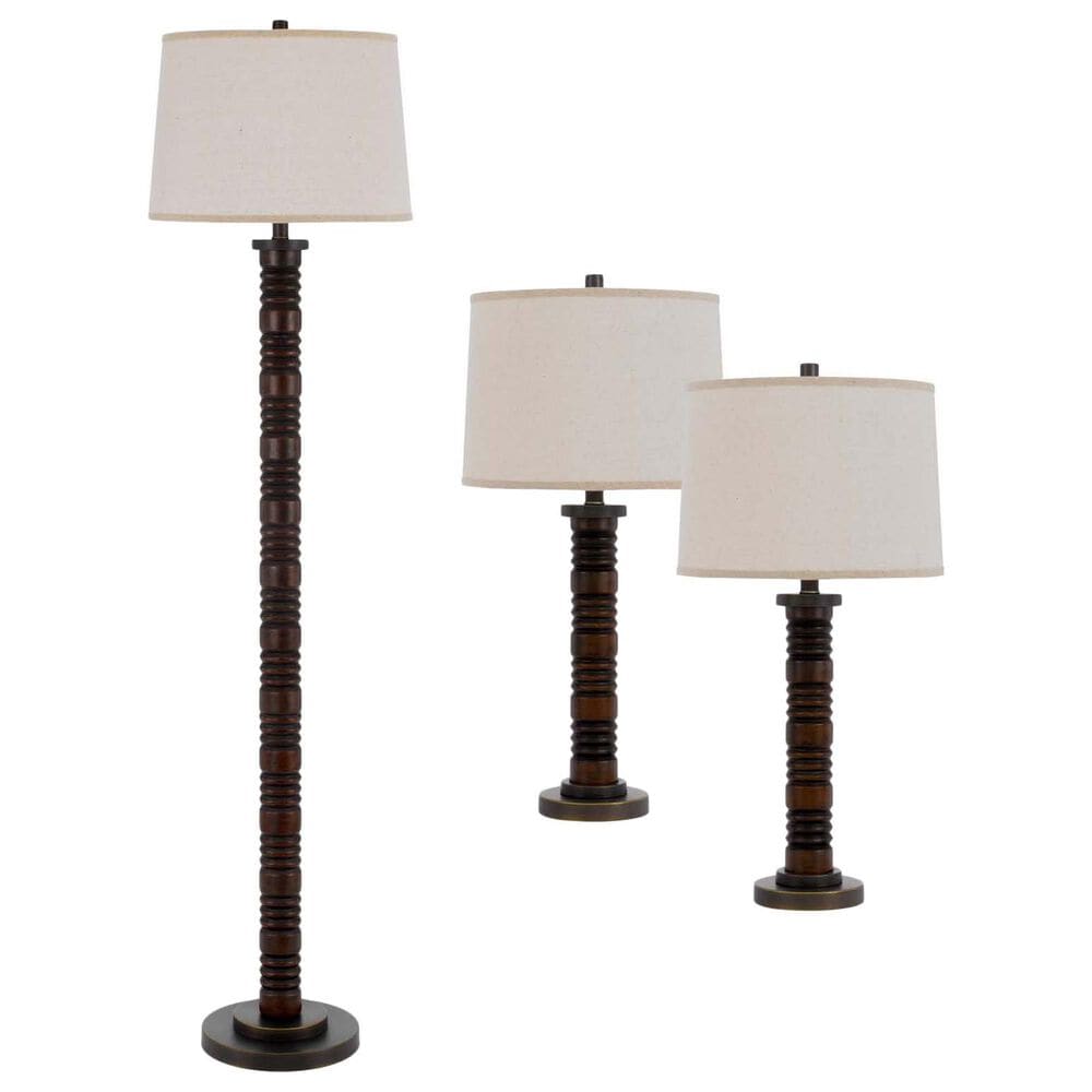 Cal Lighting Northfield 3-Piece Lamp Set in Dark Bronze, , large