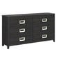 Mayberry Hill Tobias 6-Drawer Dresser Only in Black, , large
