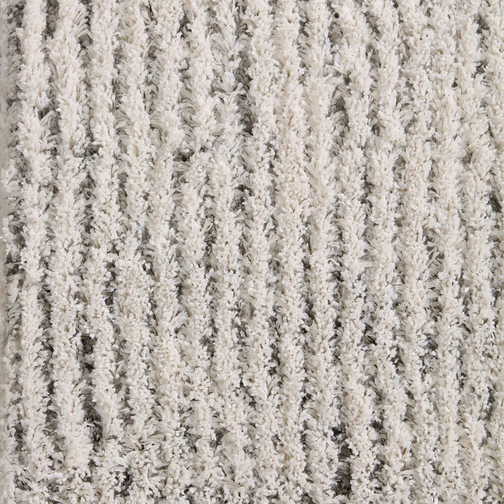 Loloi Levitt Shag 4&#39; x 6&#39; Ivory and Grey Area Rug, , large