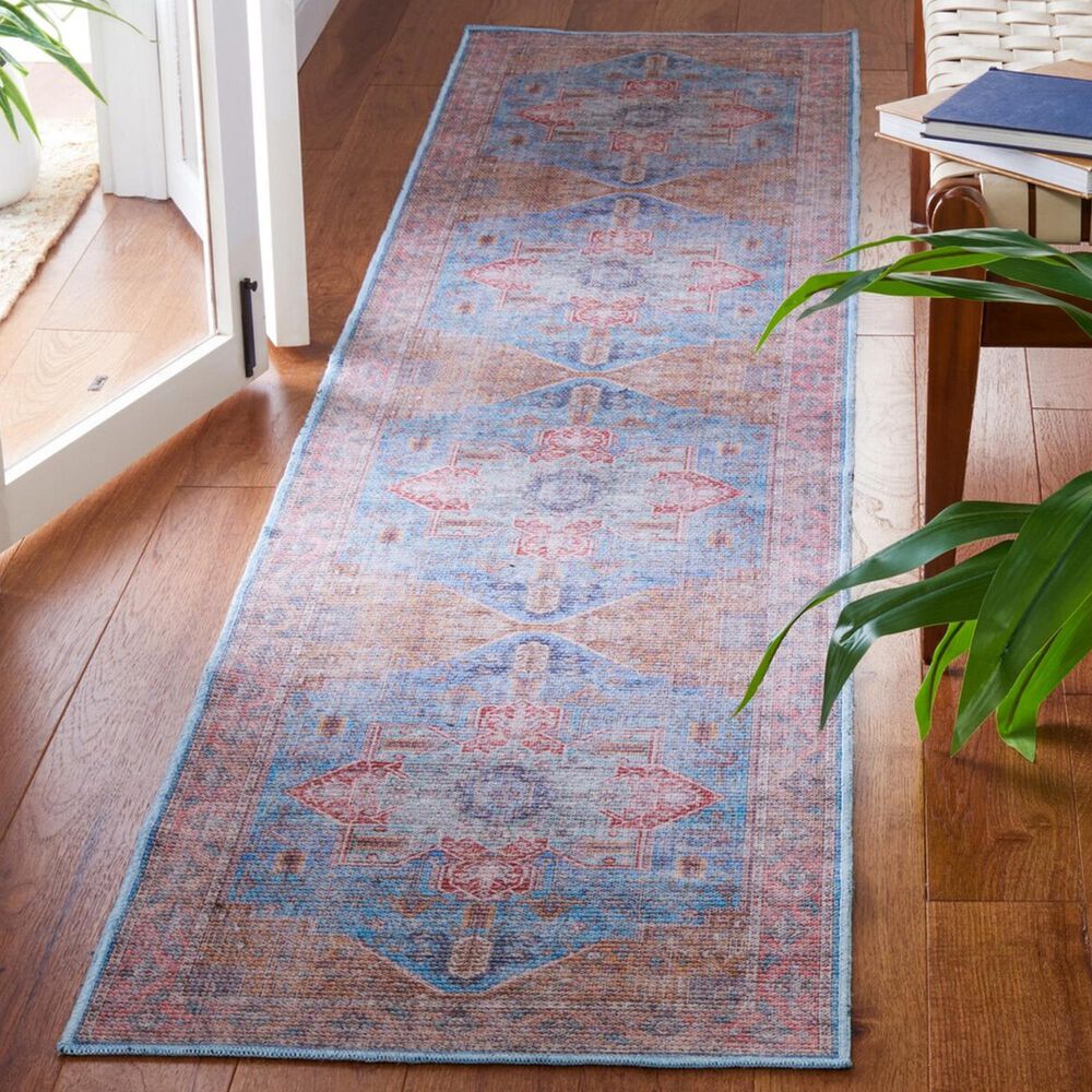Safavieh Serapi SEP582M 2&#39; x 9&#39; Blue and Rust Runner, , large