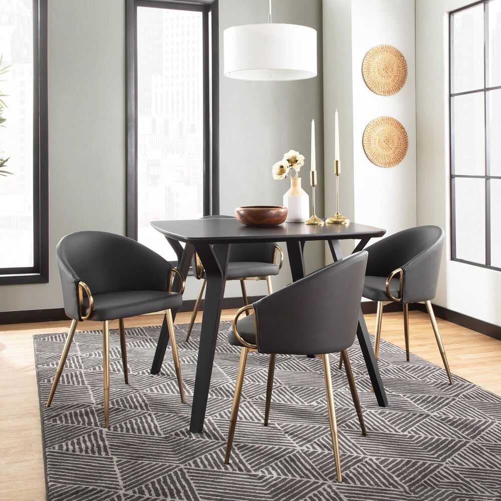 LumiSource Claire Accent Chair in Grey, , large