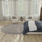 Nourison Rustic Textures Ivory and Light Blue 7"10" Round Area Rug, , large