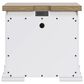 Ashley Queen Storage Bed and Two Nightstands in White and Natural, , large
