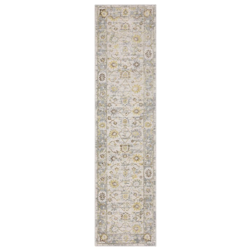 Oriental Weavers Windham WIN06 Ivory and Blue 2"6" x 10" Runner, , large