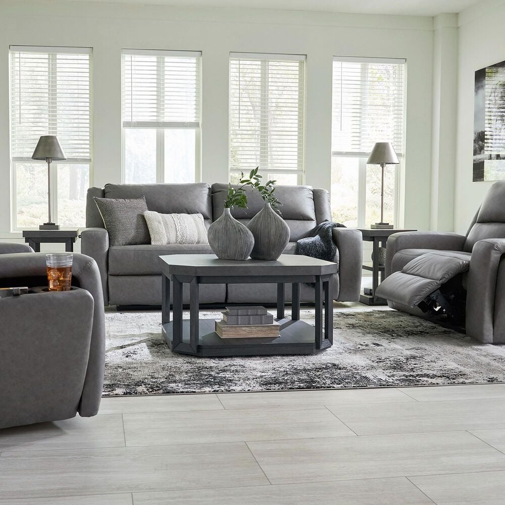 Ashley Brixworth 2-Seat Reclining Sofa in Slate, , large