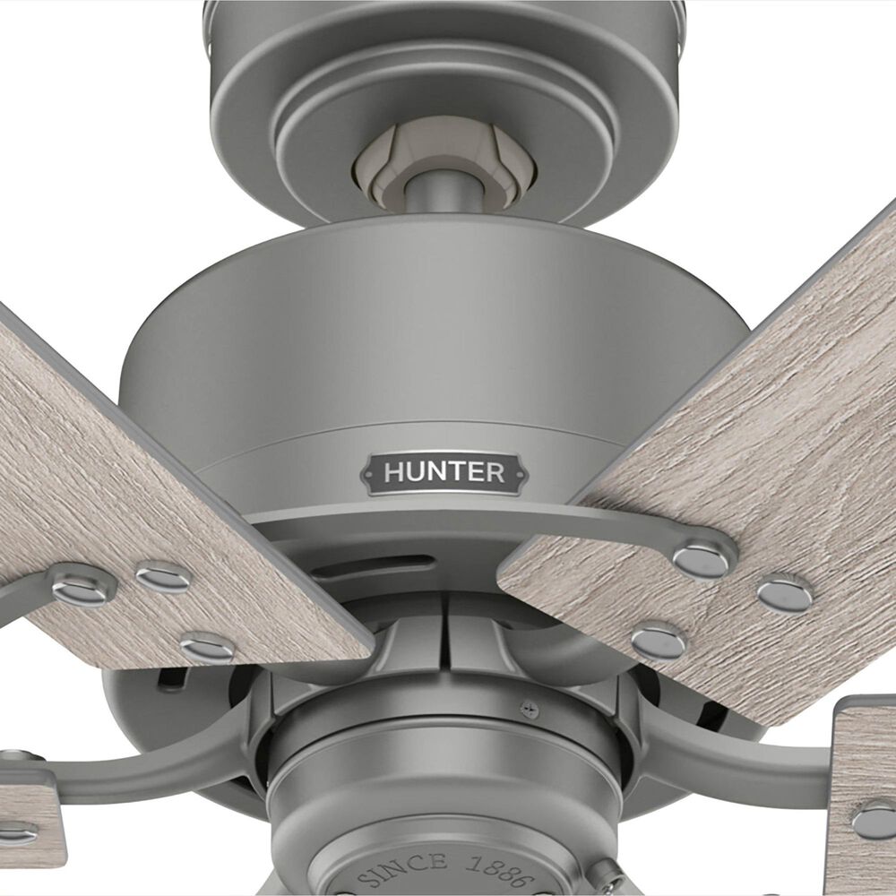 Hunter Gilrock 52&quot; Ceiling Fan in Matte Silver, , large