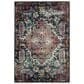 Safavieh Monaco MNC252J-5 5"1" x 7"7" Blue/Fuchsia Area Rug, , large