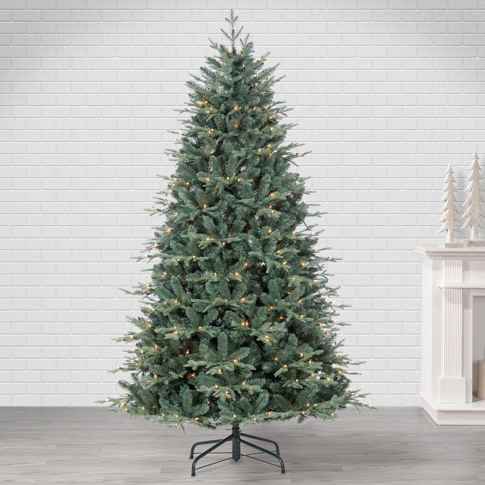 The Gerson Company 6.5&#39; Natural Cut Blue Spruce Tree in Green, , large