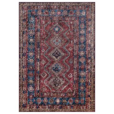 Momeni Karachi KAR-1 2" x 3" Burgundy Scatter Rug, , large