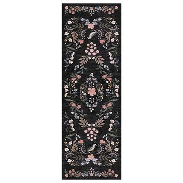 Rifle Paper Co Maison Tuileries 2"6" x 7"6" Black Runner, , large
