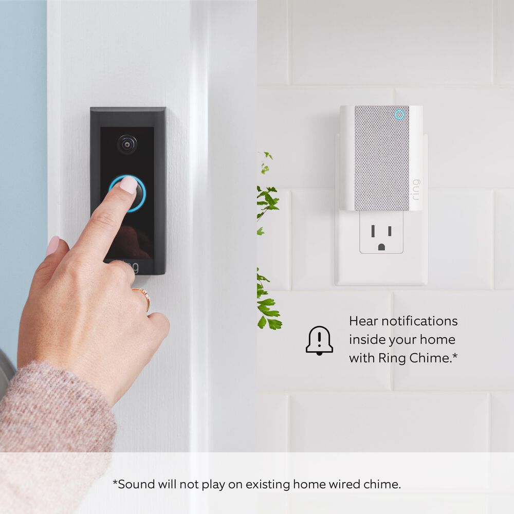 Ring Video Doorbell Wired in Black, , large