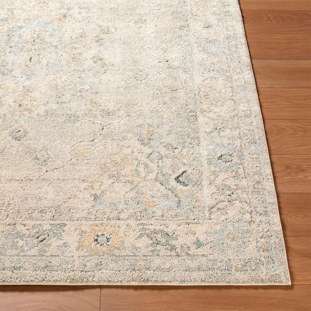 Surya Avellino 7&#39;10&quot; x 10&#39; Light Beige, Gray, Deep Teal, Pale Blue, Tan, Light Olive and Denim Area Rug, , large
