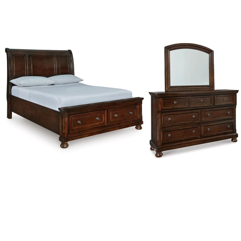 Millenium Porter 3-Piece Queen Storage Bedroom Set in Rustic Brown, , large