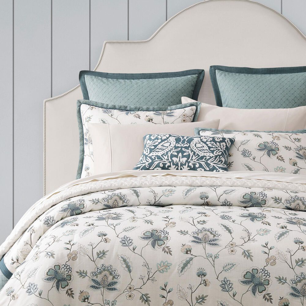 J. Queen New York Blossom View 4-Piece Queen Comforter Set in Teal, , large