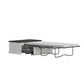 Richlands Furniture Soren Lift Top Dream Console with Twin Convertible Bed in White and Brown, , large