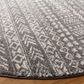 Safavieh Tulum Transitional 6"7" Round Dark Grey and Ivory Area Rug, , large